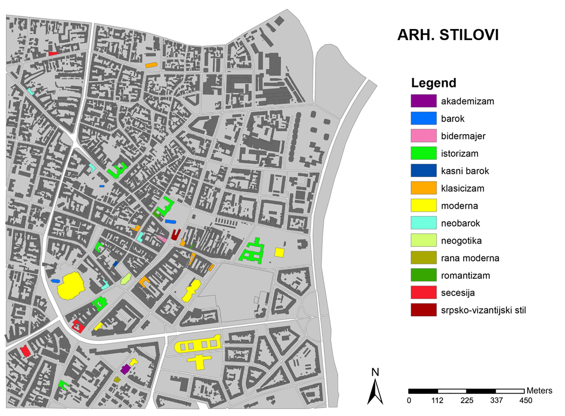 Kategorizacija objekata prema arhitektonskim stilovima