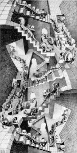 LW375-MC-Escher-House-of-Stairs-1951
