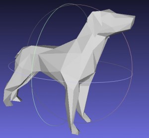 Pas u Mesh lab programu