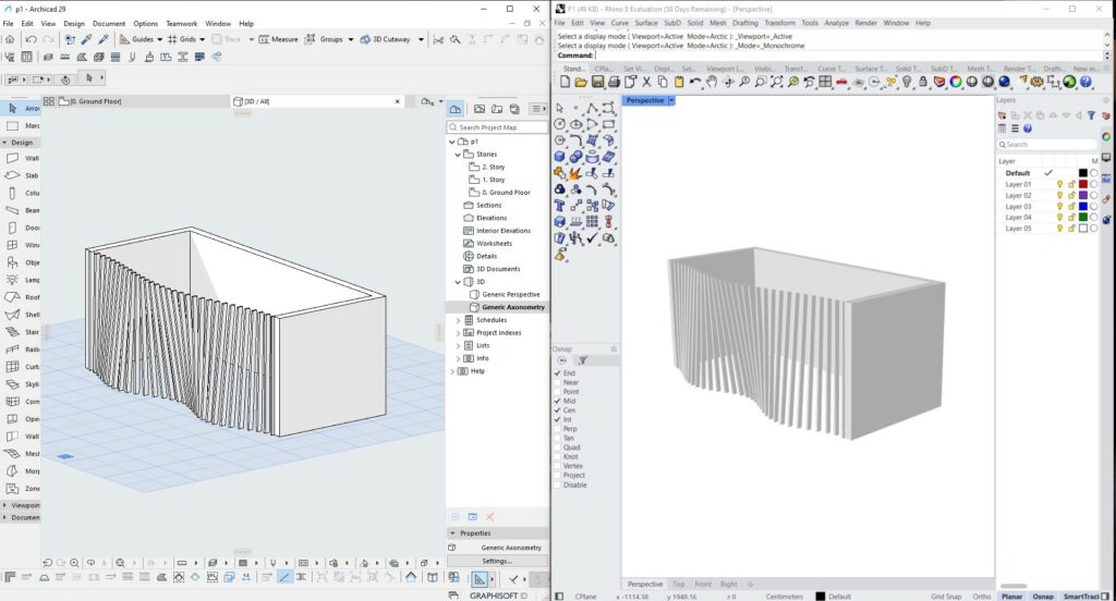 Povezivanje BIM i parametarskog modelovanja: sinergija Archicad-a i Grasshopper-a u procesu projektovanja – faza 2