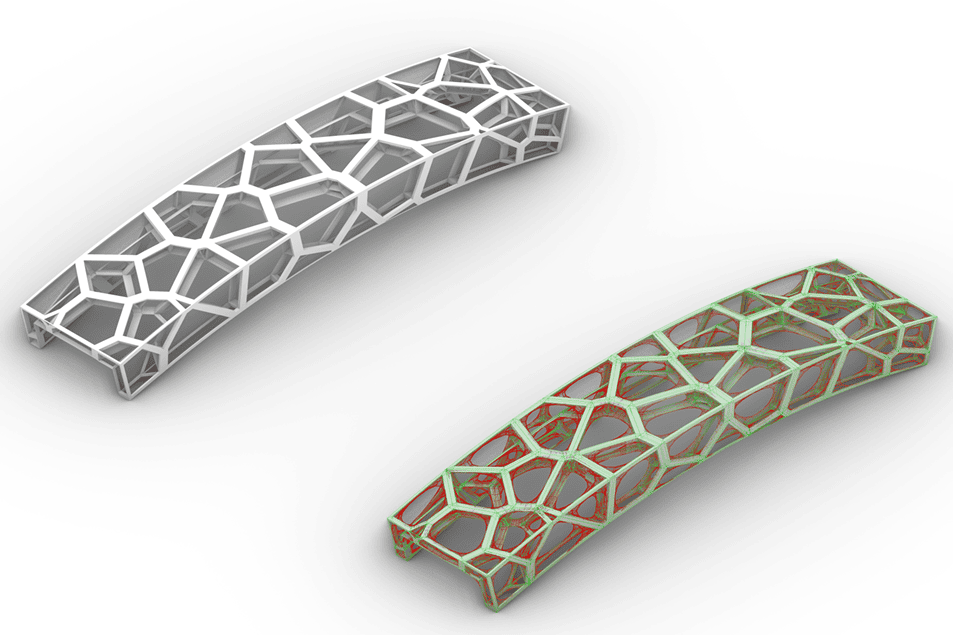 Finalna parametarska definicija Voronoi pješačkog mosta/faza 3