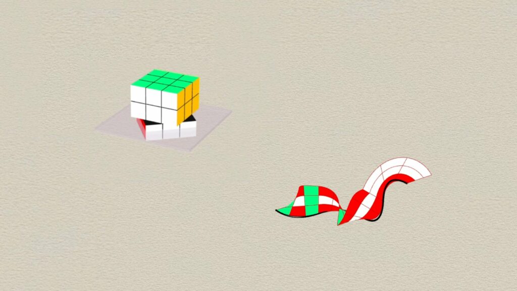 Rubikova kocka – „Vizuelni trag pokreta“ – Faza III