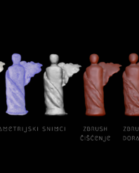 Faza III - 3D skeniranje i rekonstrukcija ručno modelovanih figura